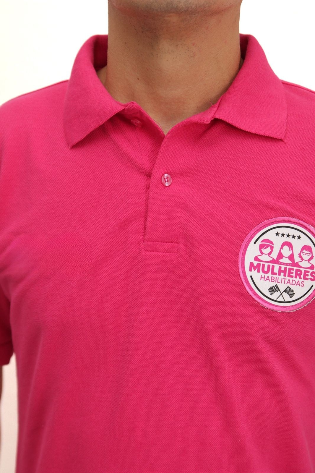 Polo Masculina - Pink